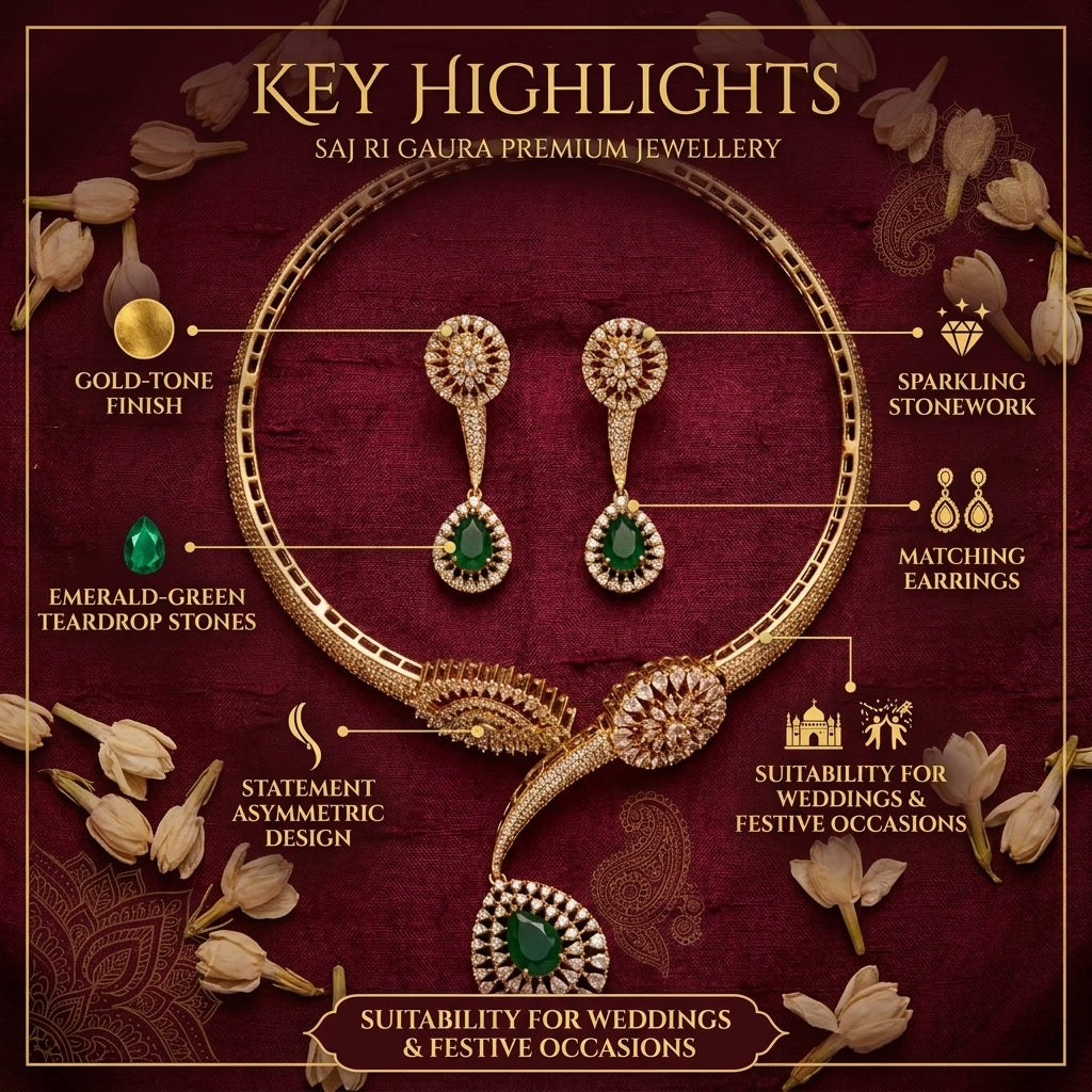 Meher Emerald Hasli Set